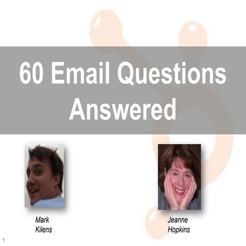 60 Email Marketing Questions in 60 Minutes