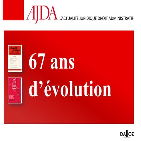 AJDA - 67 ans d'évolution