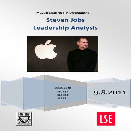 Steven Jobs - Leadership Analysis