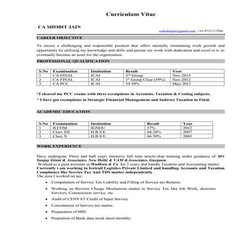 Resume CA Shobit (2)