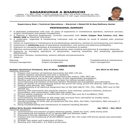 SAGAR RESUME