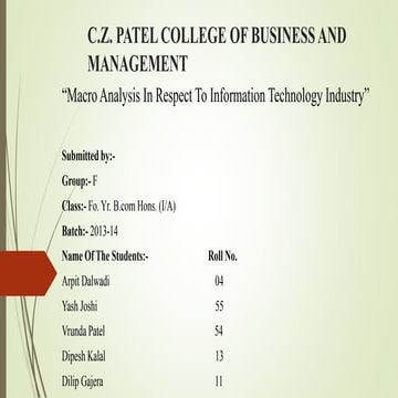 ppt IT industry