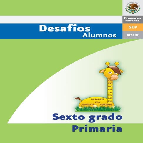 RETOS MATEMÁTICOS 6° GRADO &lt;desafÍos>