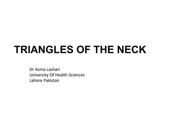 Triangles of Neck