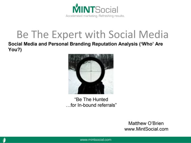 Social Media & Personal Branding 2