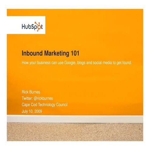 Inbound Marketing 101