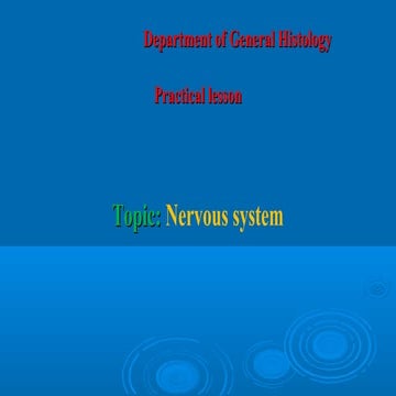 Histology of Nervous system