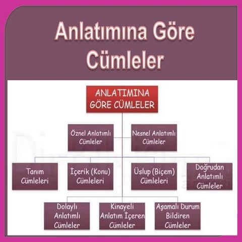 Anlatımına Göre Cümleler