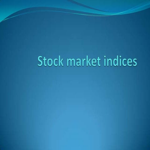 7. stock market indices