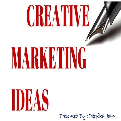 Creative marketing Ideas to boost business online(1)