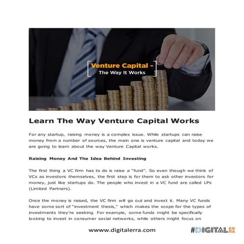 Learn The Way Venture Capital Works