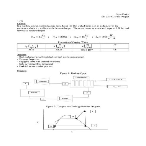 Heat Transfer Final Project, Peden