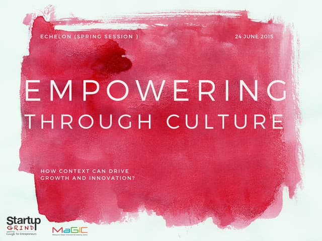 Leading Through Culture: Inspiring Performance and Collaboration