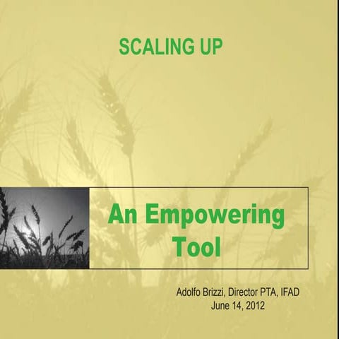 7 Learning and outreach event on scaling-up