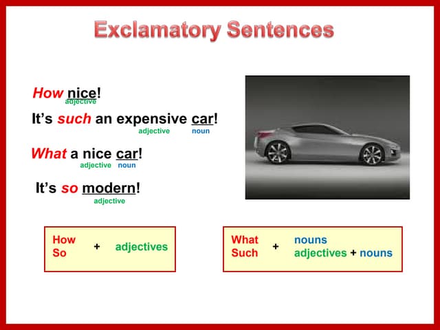 Exclamatory Sentences!