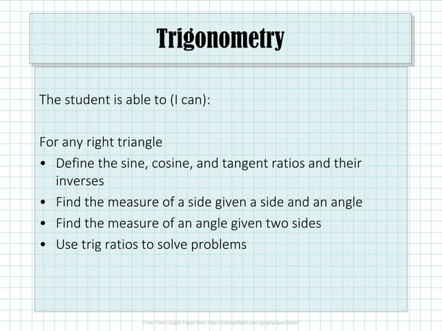 8.2 Trigonometry