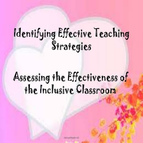identifying effective teaching strategies