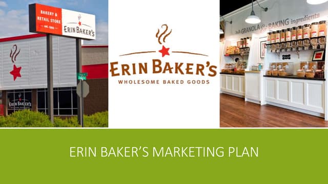 Erin Baker’s Marketing Plan 