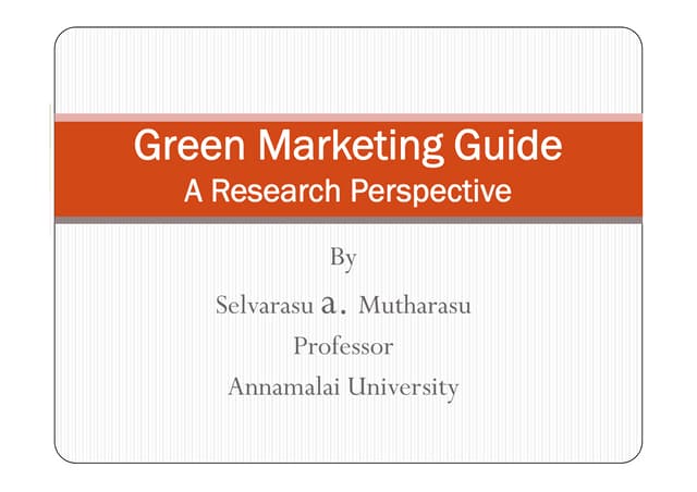 8 gm mix2segment_green marketing guide by selvarasu a mutharasu