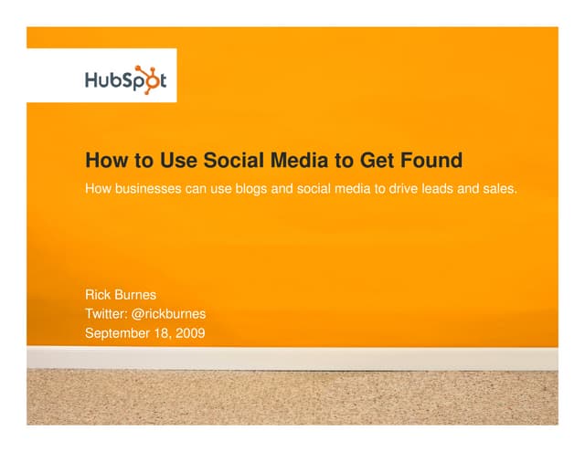 How to Use Social Media to Get Found