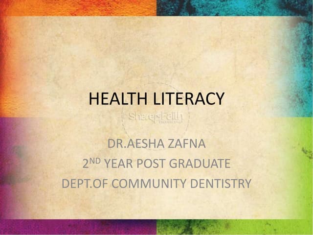 9.health literacy