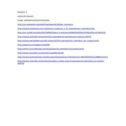 listado de  links utiles para la investigacion