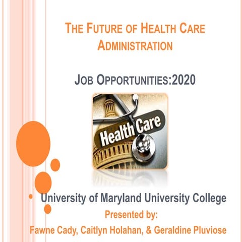 The future of health care administration 