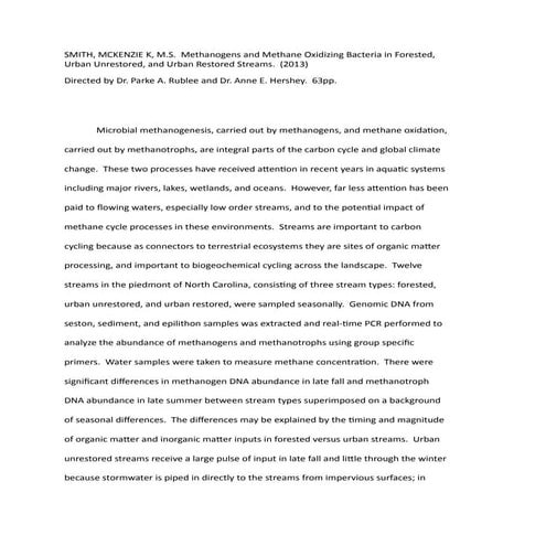 Thesis Abstract