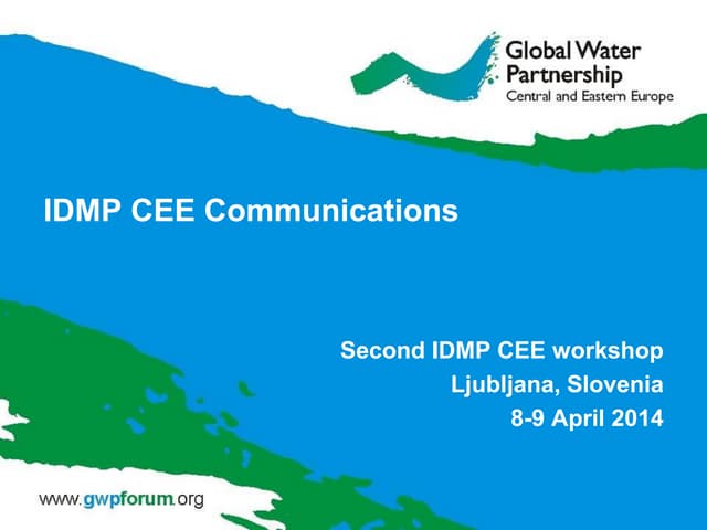 IDMP CEE 2nd workshop: Communication activities by Gergana Majercakova