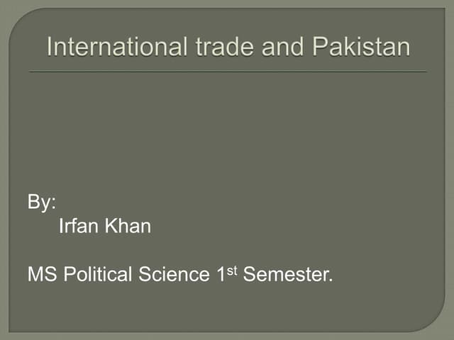 Economic survey of Pakistan by Irfan Khan (2)