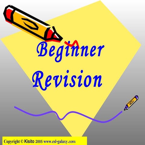 Beginner Revision