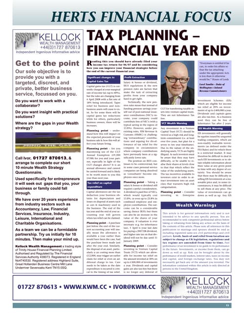 Year End Tax Planning0708