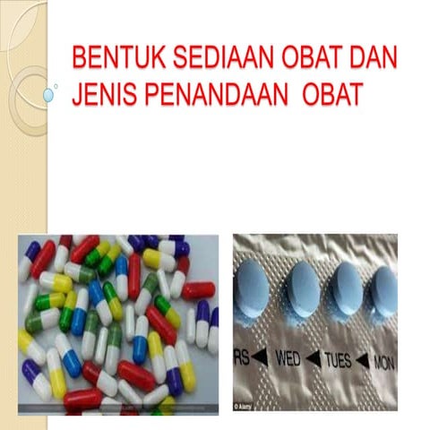 Bentuk Sediaan Obat