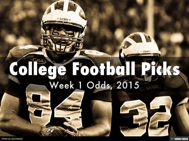 College Football Picks