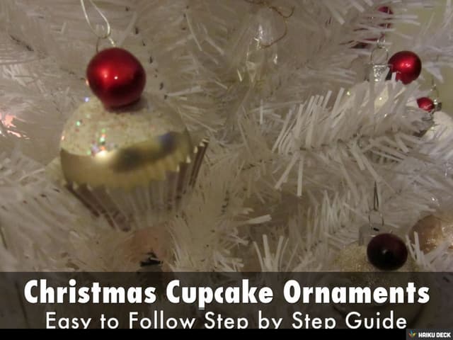 Christmas Cupcake Ornaments