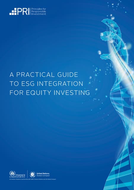 A Practical Guide to ESG Integration for Equity Investing 2016
