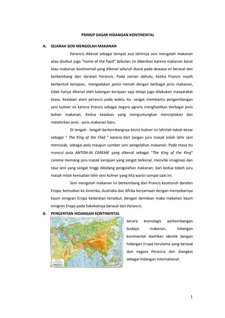 A1. prinsip dasar kontinental
