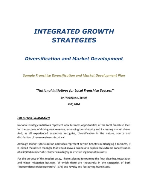 Franchise Marketing Plan