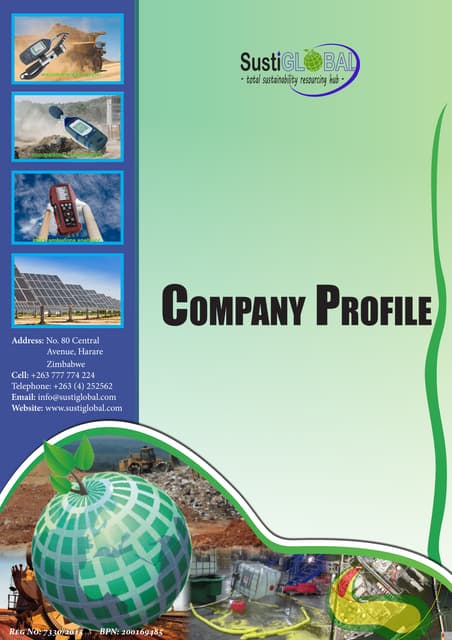 SustiGlobal Company Profile (August 2016)