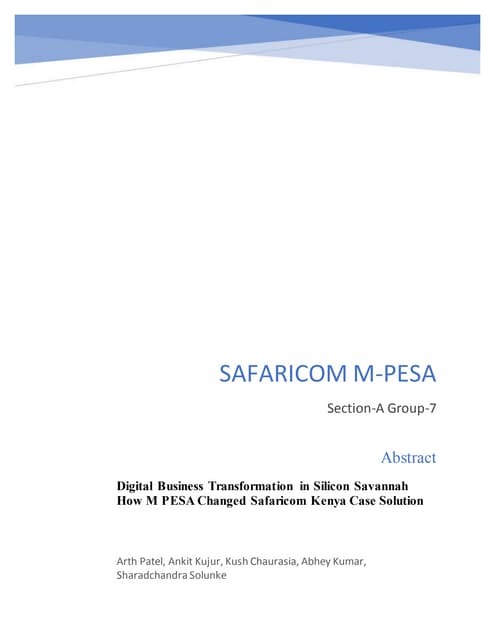 A7 m pesa