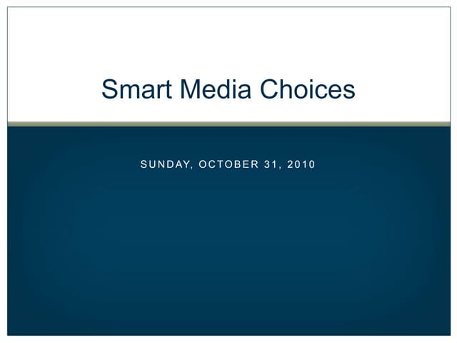 AAHSA Smart Media Choices