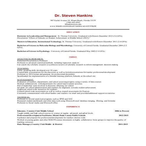 Job Hunt FUNCTIONAL RESUME