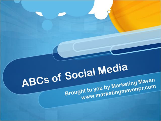 ABCs of Social Media by Marketing Maven