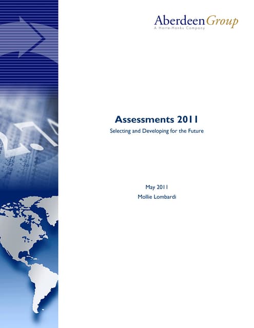 Aberdeen Group 2011 Study On Assessments