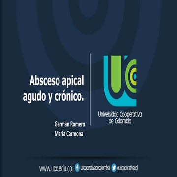 Absceso apical agudo y crónico