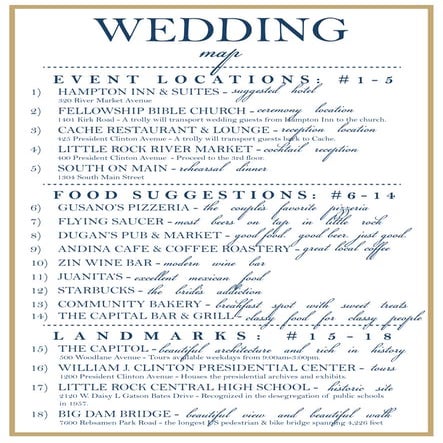 FINAL Wedding Map