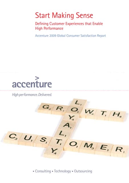 Accenture 2009 Global Consumer Satisfaction Report