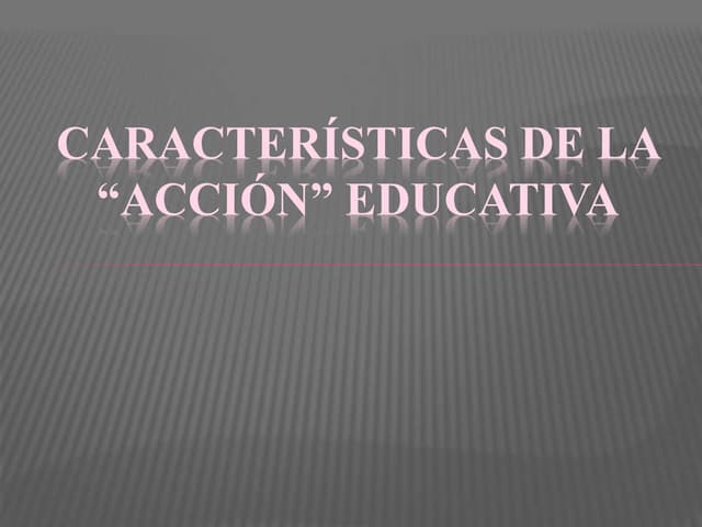 Acción educativa