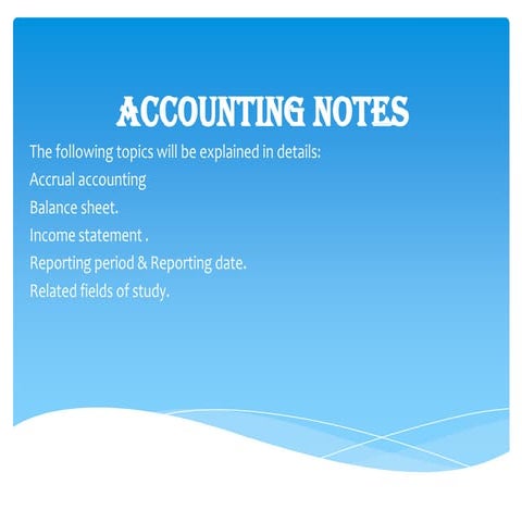 Accounting notes