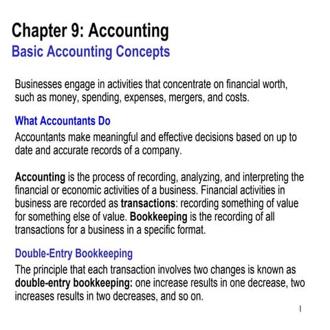 Accounting Slideshow